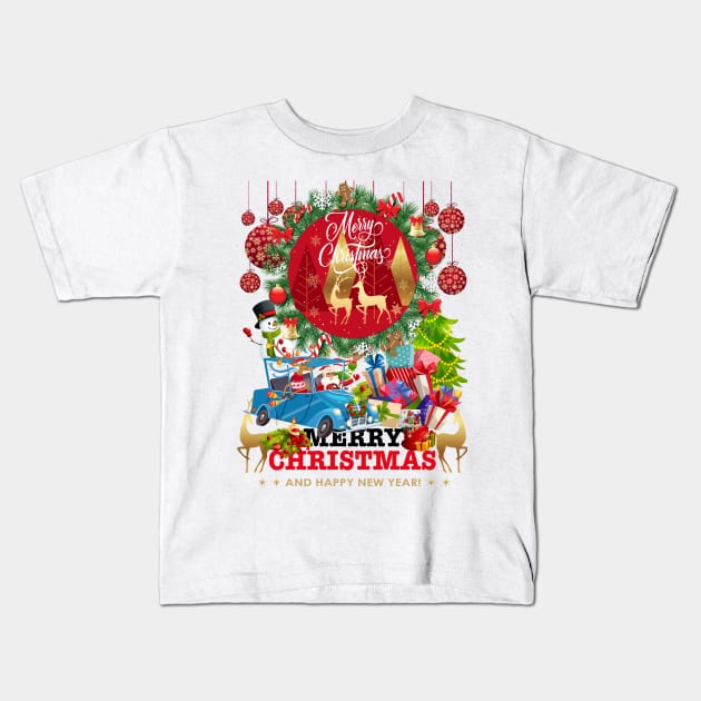 Merry Christmas Everyone! Kids T-Shirt by black8elise